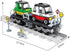 Set, 186 General Jims Railway Flatbed Train Car with Cars Building Block Pieces, Brick Built Cargo Rail Transport