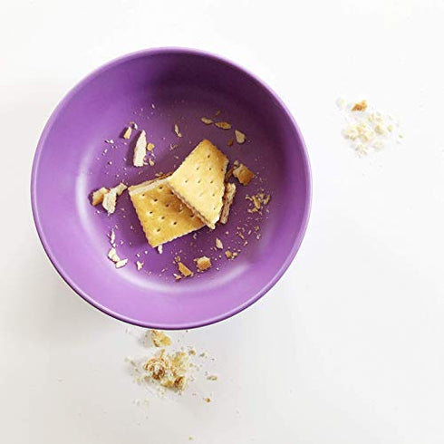 Bamboo Dinnerware Bowls for Kids, Set of 4 Eco Friendly Toddler Bowls, Non Toxic & Kid Safe