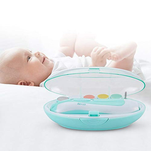 M3M Trimmer,Safe Baby Nail File Electric Baby Infant Nail Filer With Light,Battery Of Newborn Nails Care Clippers