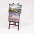 Dollhouse Miniature Wooden Easel Oil Painting Set with Palette and Watercolor Box - 1/12 Dollhouse Decoration