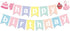 Baking Theme Macaroon Color Happy Birthday Bunting Garland Banner for Little Bakers Kids Birthday Party Supplies