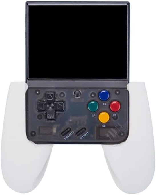 3D Printed Grip Handle for Miyoo Mini Plus Game Console, Miyoo mini+ Controller Accessories (White)