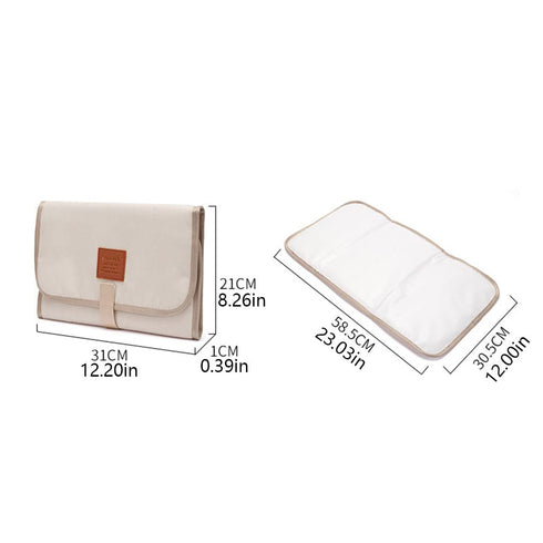 Travel-Friendly Waterproof Baby Diaper Changing Mat - Foldable & Compact