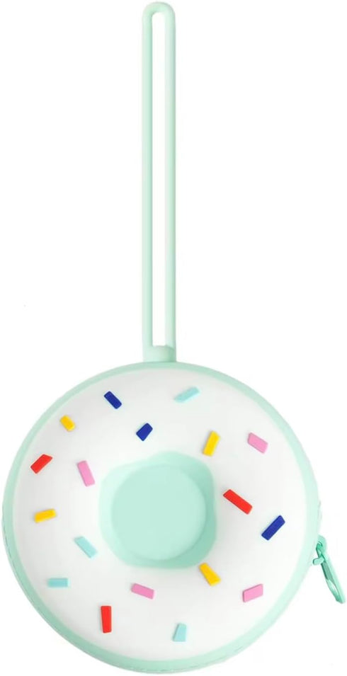 snug toto Baby Pacifier Holder Case BPA-Free Silicone Donut Design | Travel Pacifier Case