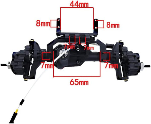 Metal Axle Servo Mount Stand, Servo Bracket for TRX4 TRX-4 1/10 RC Crawler Car Upgrade Parts