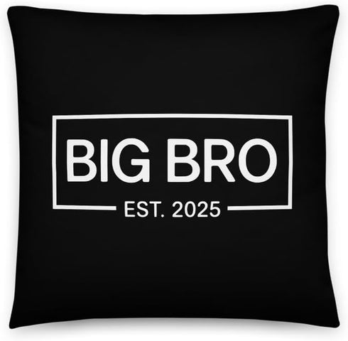 Generic New Big Brother Pregnancy Announcement Basic Pillow, Big Bro Est 2025