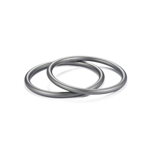 TOPIND 3" Large Size Aluminium Baby Sling Rings, 2 pcs for Baby Carriers & Slings (Grey)