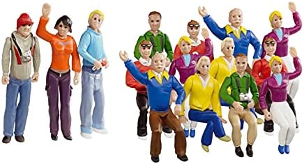 Carrera Race Spectators - Set of 15 Detailed Fans - 1:32 Scale Figures for Realistic Slot Car Track Scenery