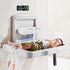 Compladeta 9 3 New Baby Changing Station Sign, x in with English and Symbol, Grey for Men, Women, Unisex