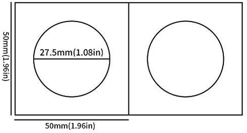 Coin Flips - 50 PCS Cardboard Holders for 2x2 inch Pockets, 27.5mm/1.08inch CS07275