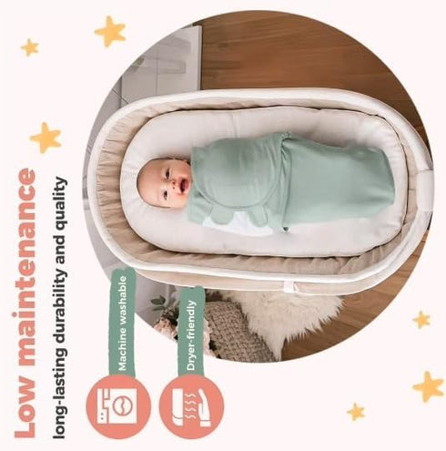 Generic Blankets-3 Pack Cozy Set Organic Cotton Baby Swaddle Ultra-Soft, Breathable & Temperature- Regulating Newborn