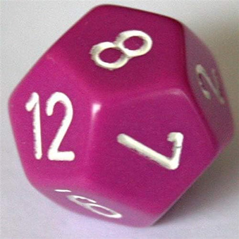 Chessex CHX25427 Opaque Light Purple/White Dice Set, Multicolor