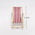 Mini Wooden Folding Beach Chair Dollhouse Decoration, Longue Deck Chair Craft Accessories