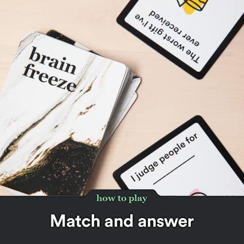 BRAIN FREEZE After Dark Party Game - Hilarious Speak-Before-You-Think Game for Friends and Family