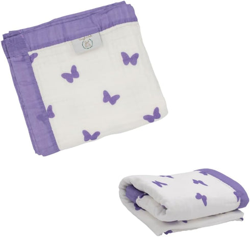 Organic Cotton Baby Blanket | Soft & Breathable 6-Layer Swaddle & Receiving