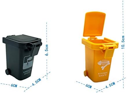Kids Garbage Classification Toy Vehicles, 6 Trash Cans + 100 Cards Garbage Truck