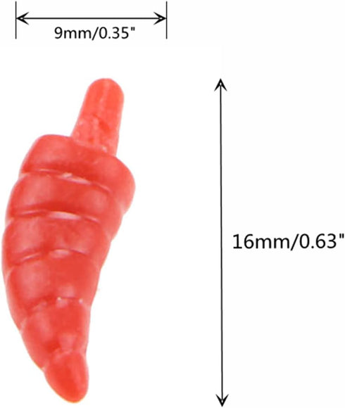Yetaha 50PCS Mini Snowman Nose Plastic Red Noses for DIY Christmas Decoration Craft