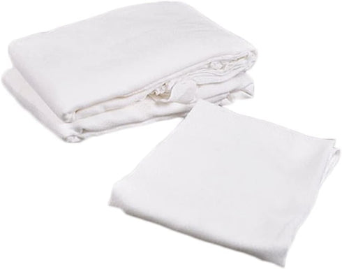 Brandilo 27 27 100% (12) High Absorbancy Reusable Flat Cloth Diapers, Soft & Safe X Cotton Burp Cloth, Also Great