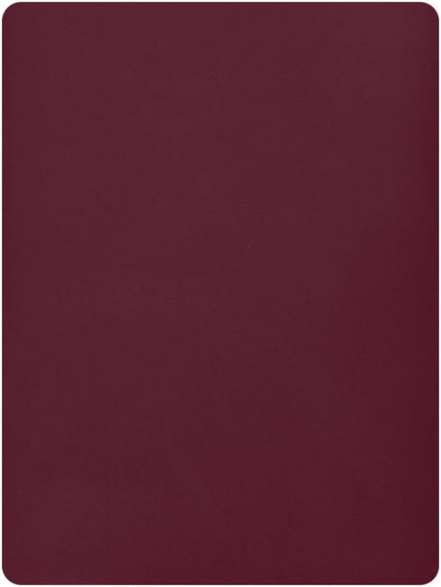 CZXW 52" 28" Wine Red Crib Sheets Fitted x Natural Cotton Soft & Breathable for Baby Crib Mattress