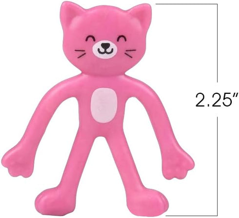 Set 48 ArtCreativity Mini Cats Bendable Toys for Kids, of Flexible Cat Fidget Toy Bendable Action Figures for Boys