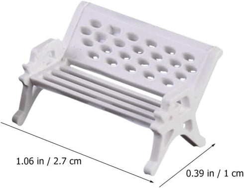 NUOBESTY 15Pcs Mini House Bench Model Doll Furniture Decor for Home