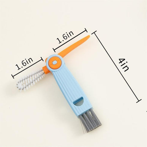 Chemimoso 3 1 Set, 3Pcs in Cup Lid Gap Cleaning Brush Multifunctional Water Baby Bottle Cleaning Tools, Home Kitchen