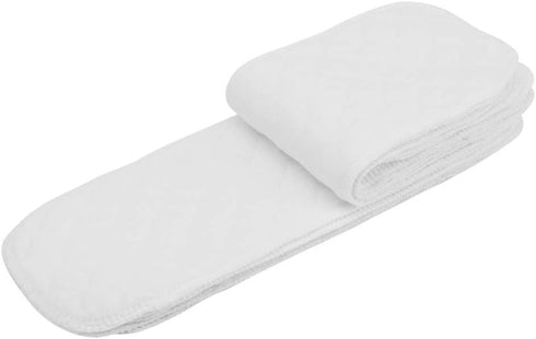 Cloth Diaper Inserts, Soft Breathable Organic Cotton Reusable Water Absorbent Washable Overnight