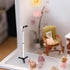 LUOZZY Miniature Microphone Model with Stand for 1:12 Dollhouse Accessories Display - Black