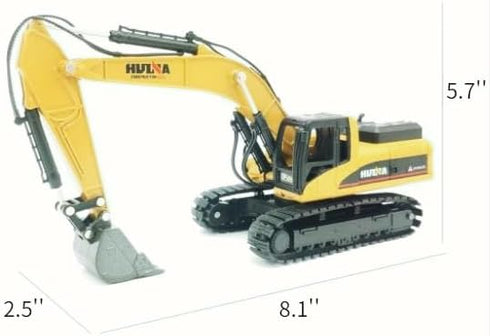 Mini Excavator Toys for Boys, Bulldozer Loader Vehicle for Kids, Sturdy Metal Construction Cars for Indoor/Outdoor Play
