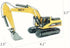 Mini Excavator Toys for Boys, Bulldozer Loader Vehicle for Kids, Sturdy Metal Construction Cars for Indoor/Outdoor Play