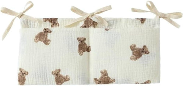 Dwuww White Bedside Hanging Bags Milk Bottle Bib-Storage Crib Organizer Baby Nappy-Dormitory Bed-Bunk