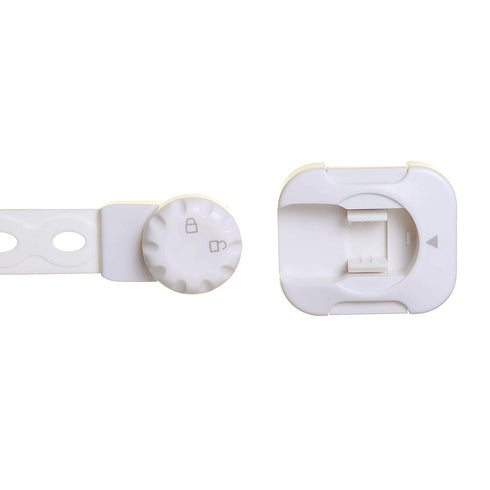 Dreambaby Twist 'N Lock Multipurpose Latch, Child Safety Locks, White, 6 Pack, Model L1435