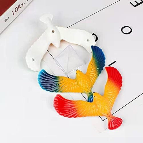 8 Pcs Balancing Bird Gravity Bird Set - Nostalgic Pyramid Balance Eagle for Halloween Christmas (Random Color)