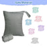 2 Pack babygoal Wet Dry Bags for Swimsuits, Waterproof Bag for Travel, Food Storage, Stroller, Daycare, Baby Diapers