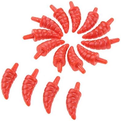 Yetaha 50PCS Mini Snowman Nose Plastic Red Noses for DIY Christmas Decoration Craft