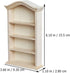 1/12 Dollhouse Wooden Bookshelf, Mini Furniture Doll Display Case Miniature Cabinet Shelf Fairy Scene Bookcase