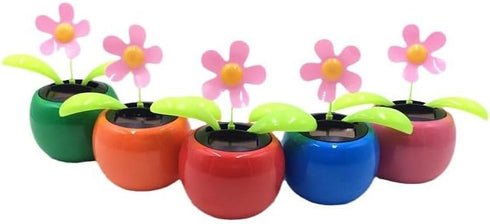 Pink Car Happy Dancing Solar Flower - Solar Power Kits for Car Decor