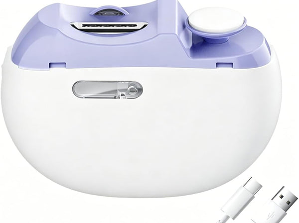 JUNZUP Electric Nail Clipper, 3 Speeds Electric Toenail Clipper, Automatic 2 in 1