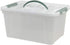 Saedy 14 Quart Latching Box - Clear Plastic Storage Bin with Lid and Handles