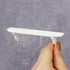 1Pc White Dollhouse Wall Shelf, 1:12 Scale Miniature Dollhouse Accessories for Kitchen Scene, Dollhouse Décor