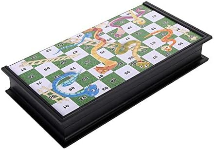 Snakes & Ladders Game, 10x10 Board with 100 Squares, Extendable Family Desk Game
