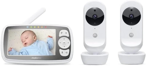 Motorola MBP483XL-2 4.3" Dual Camera Video Baby Monitor with Digital Zoom and Two Way Audio