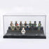 Minifigure Display Case for Action Figures Blocks, Dustproof Acrylic Display Box with 3 Movable Steps for Collection