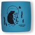 modern-twist Sip Set, Pack of 2 Food-Grade Silicone Reusable Cups, Waterproof, Dishwasher Safe - Blue Hedgehog Family