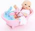 6 Set 5 Inch 3-6 PowerTRC of Mini Baby Girl Toy Dolls Collection with High Chair, Cradle, Walker, Swing, Bathtub
