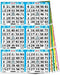 6 on 10 up Bingo Paper Cards- 50 Books- 500 Sheets- 10