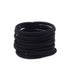 Baby Girls Hair Ties - No-Metal Hair Elastics Ponytail Holders (2 mm x 2.5 cm, Black)