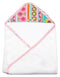 My Blankee Newborn Baby Girl Hooded, Pink Daisy Stripes