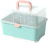 Baby Bottle Drying Rack - 1Pc Container with Cover and Easy-Carry Handle for Bottles and Cups