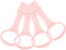 VANZACK Baby Bed Pull Ring, Baby Playpen Pull Up Rings, Standing Walker Crib Tool, Pink 4Pcs